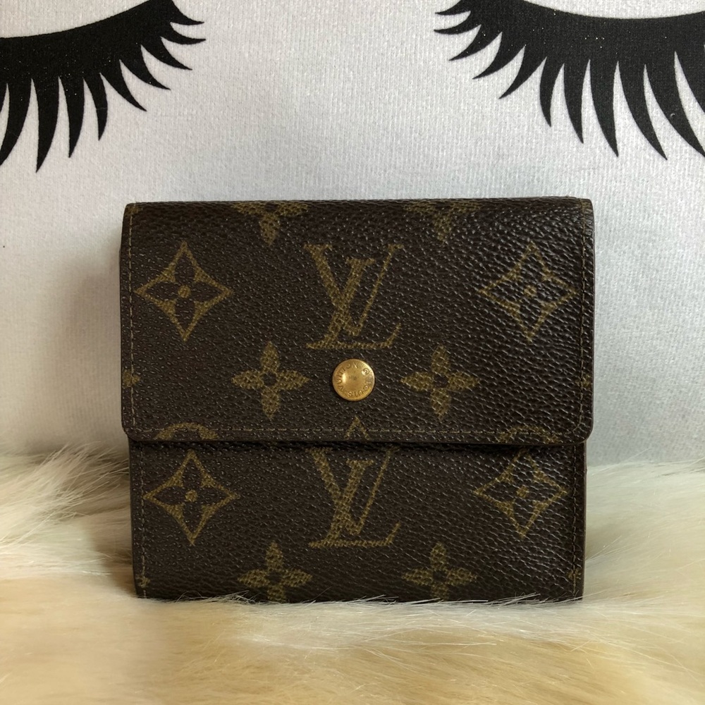 ⭕️SALE⭕️ Auth LV Portefeuille Elise Trifold Wallet